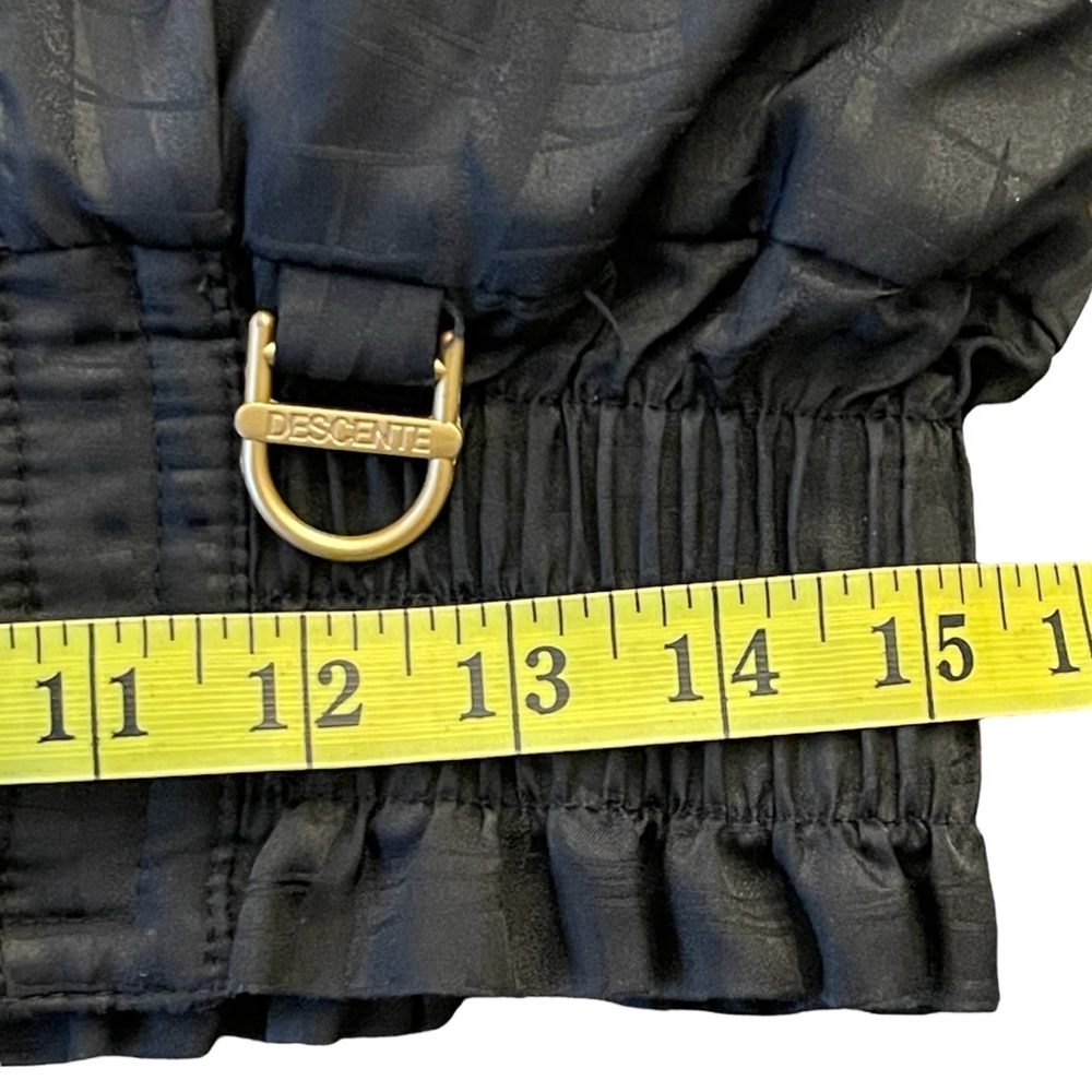 Vintage Descente Black Gold Accents Ski Jacket (S) - Picture 11 of 16